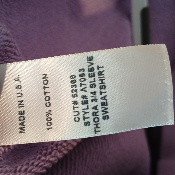 AGOLDE THORA SWEATSHIRT IN LUNAR PURPLE size Large - Picture 9 of 11